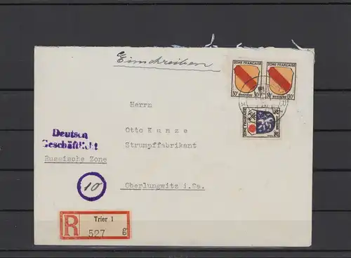 FRZ.ZONE 1946 interessanter Brief (211923)