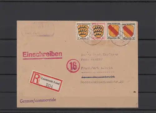 FRZ.ZONE 1946 interessanter Brief (211924)