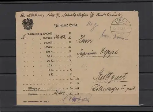 ÖSTEREICH 1923 Interessanter Brief (212307)