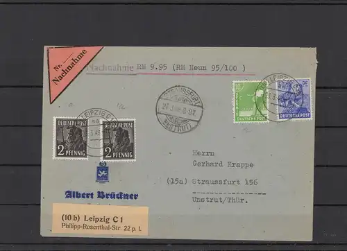 KONTROLLRAT 1948 interessanter Brief (212437)