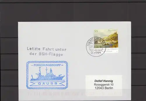 SCHIFFSPOST - 2006 Echt gelaufener Schiffspost- Brief (212815)