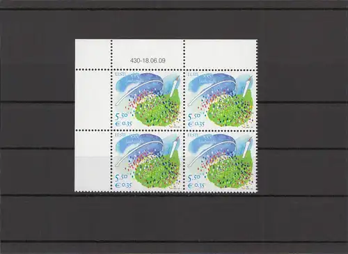 ESTLAND 2009 - Viererblock Nr 641 postfrisch (212831)