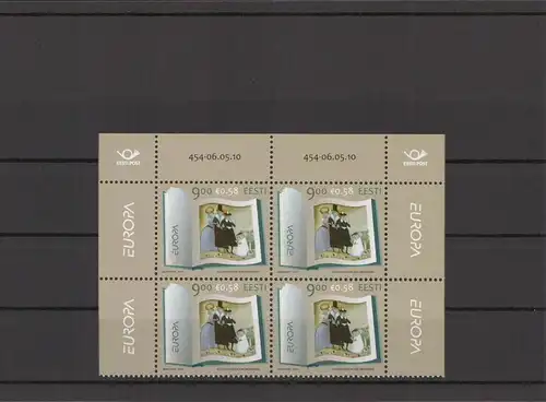 ESTLAND 2010 - Viererblock Nr 665 postfrisch (212846)