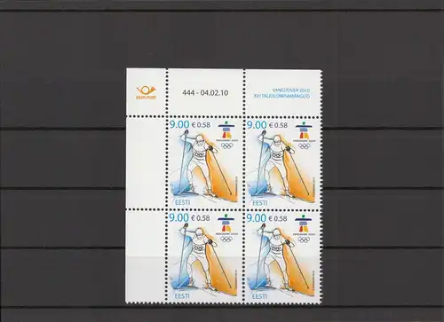 ESTLAND 2010 - Viererblock Nr 655 postfrisch (212851)