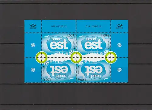 ESTLAND 2012 - Viererblock Nr 734 postfrisch (213151)