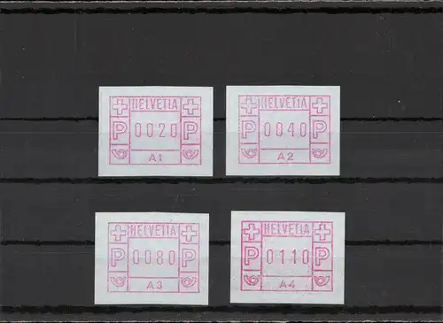 SCHWEIZ 1976 ATM Nr 1.1-1.4 postfrisch (213427)