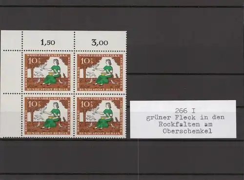 BERLIN 1965 PLATTENFEHLER Nr 266 I postfrisch (213768)