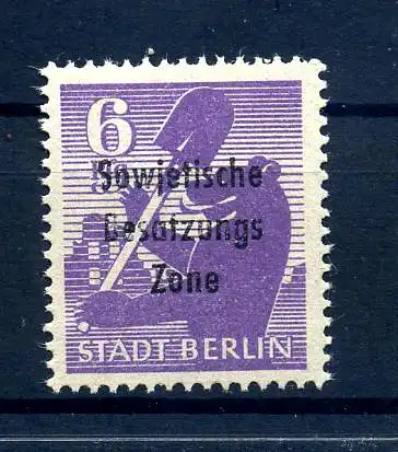 SBZ 1948 Nr 201Aa waz AF IV postfrisch (214355)