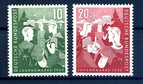 BUND 1952 Nr 153-154 postfrisch (215559)