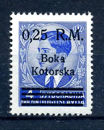 BES. II. WK. KOTOR 1944 Nr 9 PF III postfrisch (216001)