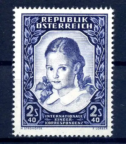 OESTERREICH 1952 Nr 976 postfrisch (216096)