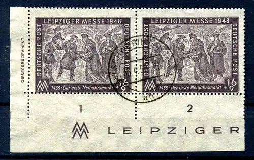 SBZ 1945 Nr 198 DZ gestempelt (216939)