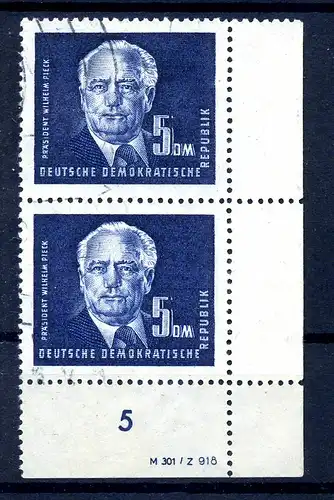 DDR 1950 Nr 255 DZ gestempelt (217060)