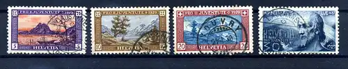 SCHWEIZ 1929 Nr 235-238 gestempelt (217079)