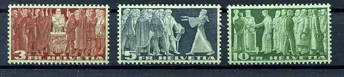 SCHWEIZ 1938 Nr 328-330v ungebraucht (217085)