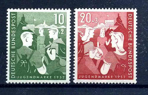 BUND 1952 Nr 153-154 postfrisch (217114)