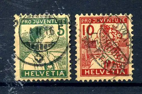 SCHWEIZ 1915 Nr 128-129 gestempelt (217279)