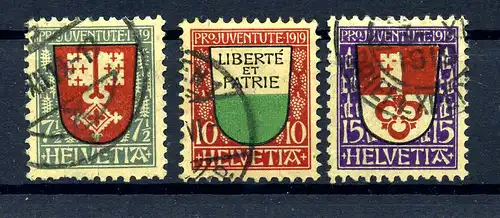 SCHWEIZ 1919 Nr 149-151 gestempelt (217285)