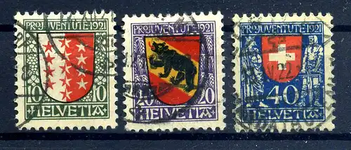 SCHWEIZ 1921 Nr 172-174 gestempelt (217288)