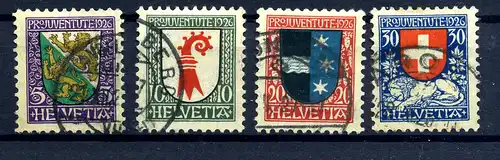 SCHWEIZ 1926 Nr 218-221 gestempelt (217294)