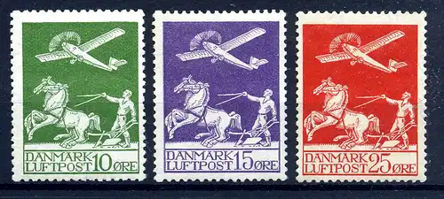 DAENEMARK 1925 Nr 143-145 postfrisch (217485)