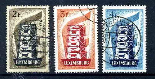 LUXEMBURG 1956 Nr 555-557 gestempelt (217495)