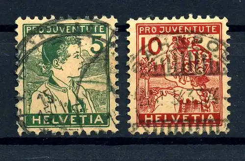 SCHWEIZ 1915 Nr 128-129 gestempelt (217672)