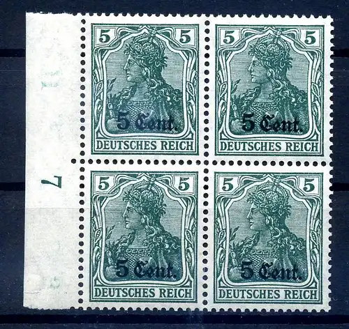 ETAPPE WEST 1916 Nr 2 postfrisch (217687)