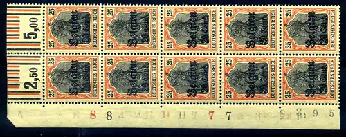 LP BELGIEN 1916 Nr 17 postfrisch (217694)