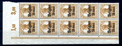 LP BELGIEN 1916 Nr 15 postfrisch (217704)