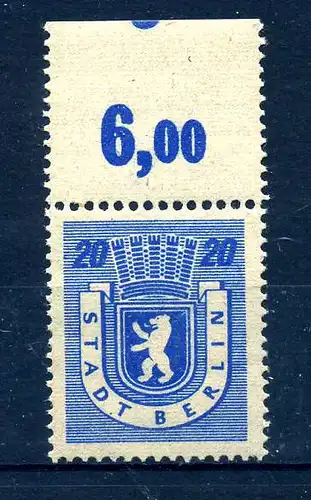 SBZ 1945 Nr 6A wbz postfrisch (219206)