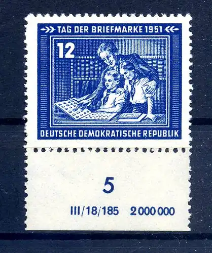 DDR 1951 Nr 295 DV postfrisch (219639)