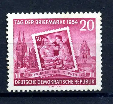 DDR 1954 Nr 445 I postfrisch (219749)