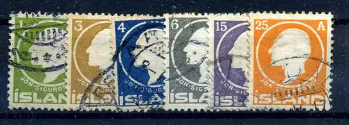 ISLAND 1911 Nr 63-68 gestempelt (220546)