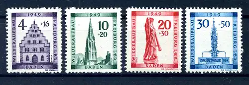 FRZ.ZONE - BADEN 1949 Nr 38-41A postfrisch (220708)