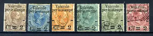 ITALIEN 1890 Nr 61-66 gestempelt (220802)