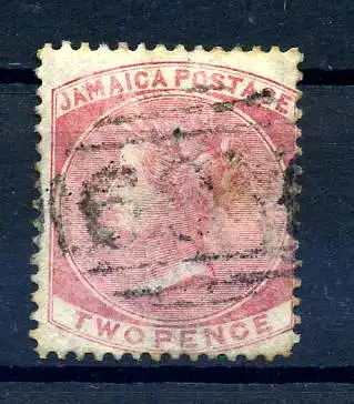 JAMAIKA 1860 Nr 2 gestempelt (220809)
