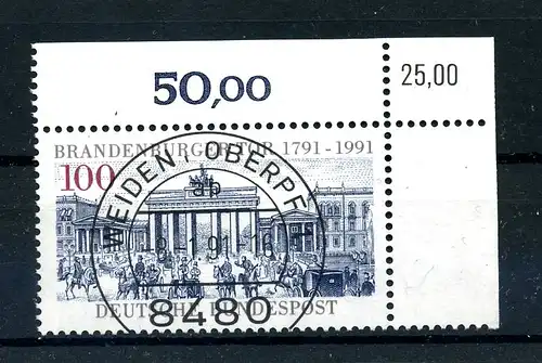 BUND 1991 Nr 1492 KBWZ gestempelt (220884)