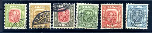 ISLAND 1915 Nr 76-82 gestempelt (221068)
