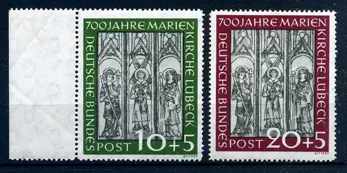 BUND 1951 Nr 139-140 postfrisch (221171)