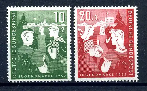 BUND 1952 Nr 153-154 postfrisch (221199)