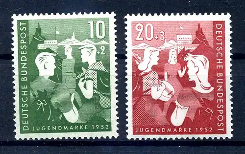 BUND 1952 Nr 153-154 postfrisch (221215)