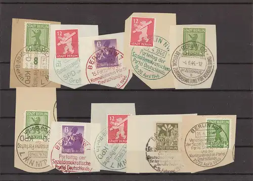 SBZ BERLIN-BRANDENBURG Lot Sonderstempel (221616)