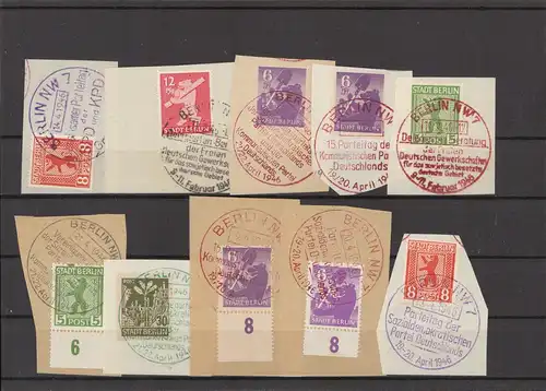 SBZ BERLIN-BRANDENBURG Lot Sonderstempel (221621)