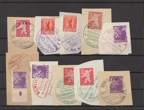 SBZ BERLIN-BRANDENBURG Lot Sonderstempel (221623)