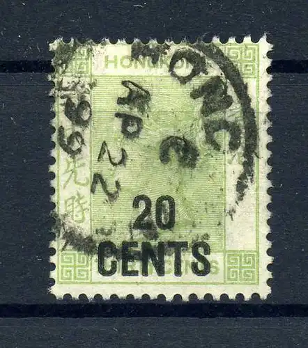 HONGKONG 1891 Nr 48II gestempelt (221934)