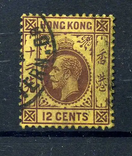 HONGKONG 1912 Nr 104 gestempelt (222041)