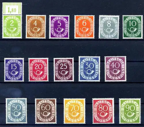 BUND 1951 Nr 123-138 postfrisch (222156)
