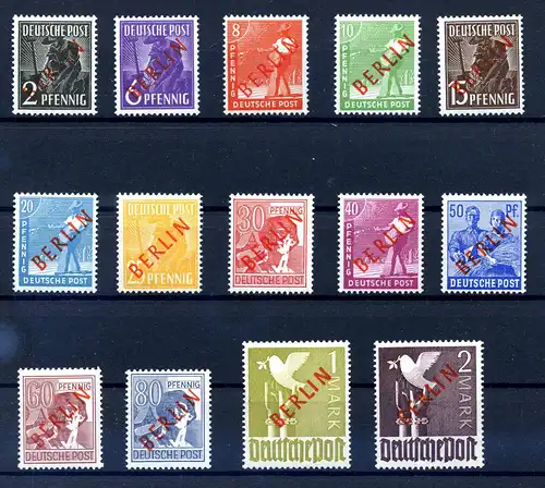 BERLIN 1948 Nr 21-34 postfrisch (222174)