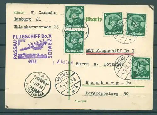 DEUTSCHES REICH 1933 Nr 479 Postkarte (222214)